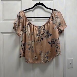 Off the Shoulder Pink Spring Top
